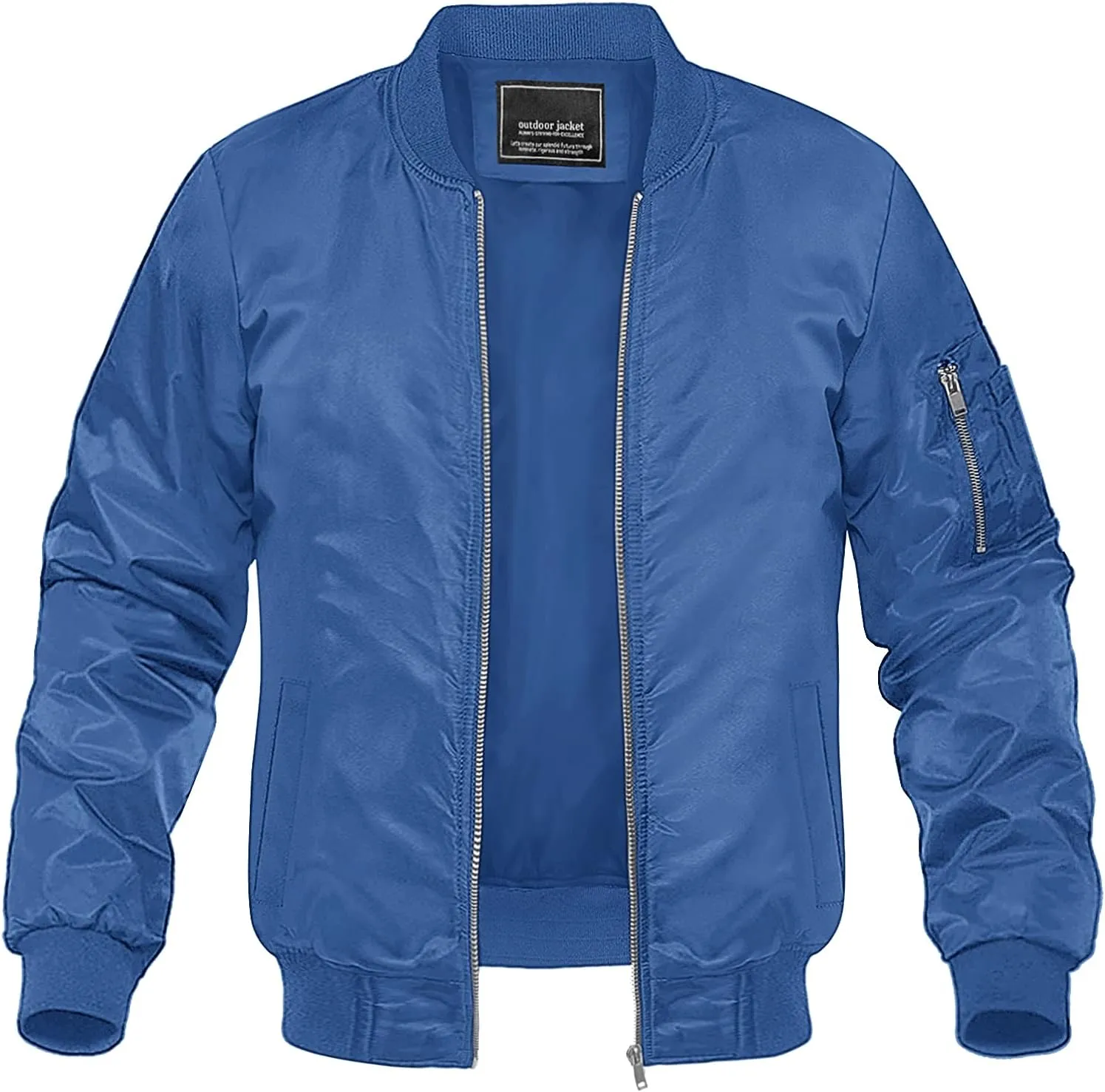 MAGNIVIT Men's Lightweight Bomber Jacket Windbreaker Casual Fall Spring Outdoor Coat