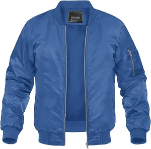 MAGNIVIT Men's Lightweight Bomber Jacket Windbreaker Casual Fall Spring Outdoor Coat