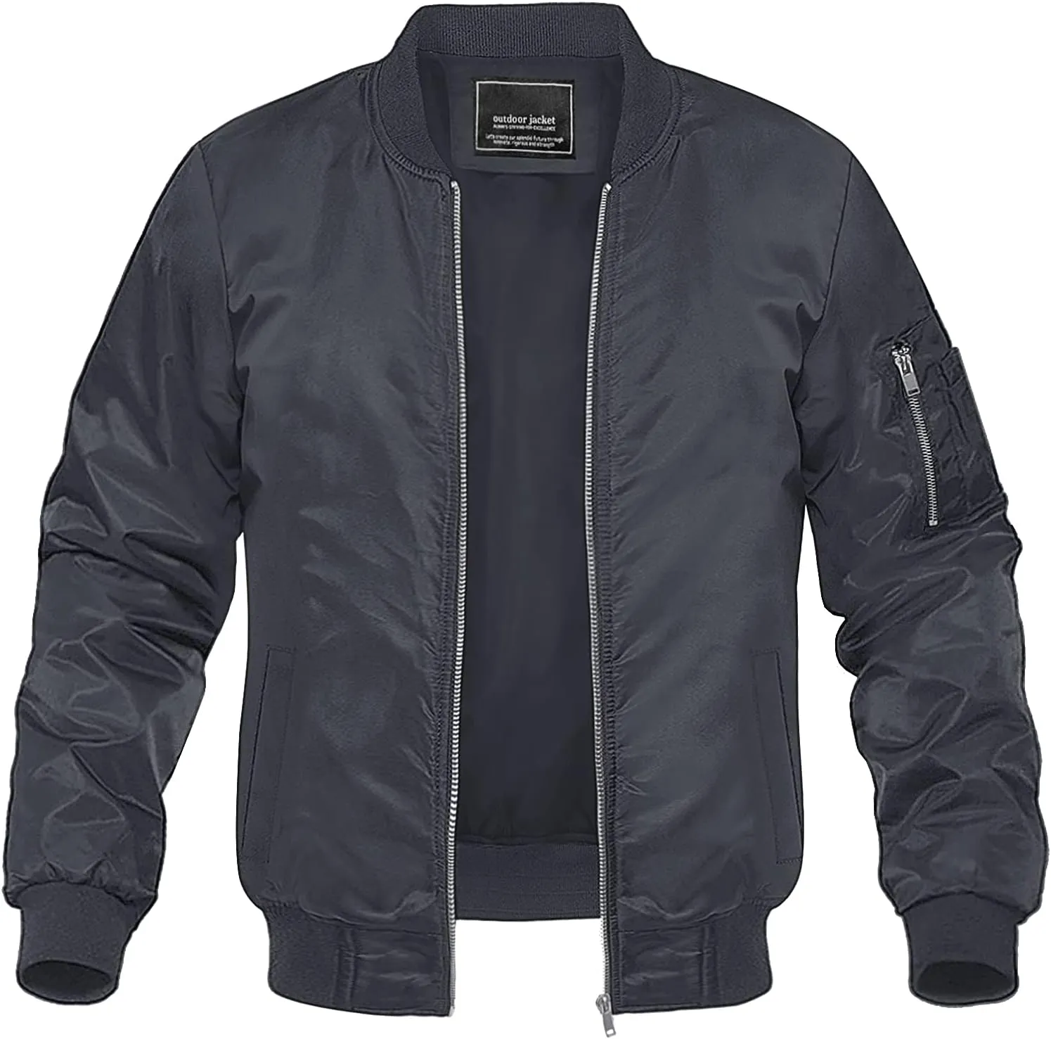 MAGNIVIT Men's Lightweight Bomber Jacket Windbreaker Casual Fall Spring Outdoor Coat
