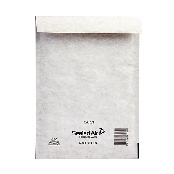 Mail Lite   Bubble Lined Postal Bag Size D/1 180x260mm Oyster White (Pack of 100) MLPD/1