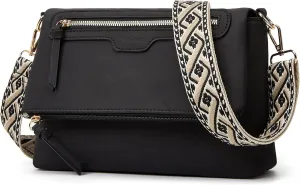 Makes Crossbody Bags for Women,Multi Pocket Crossbody Purses Vegan Leather Shoulder Handbags Travel Purse Adjustable Strap