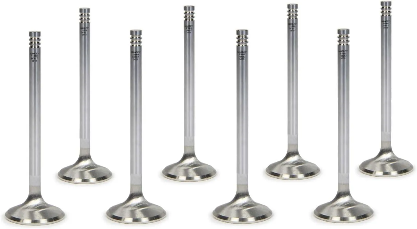 Manley 11669-8 Exhaust Valve (Chrysler Hemi 6.1L w/Triple Groove 1.595in Race Flo Set of 8), 1 Pack