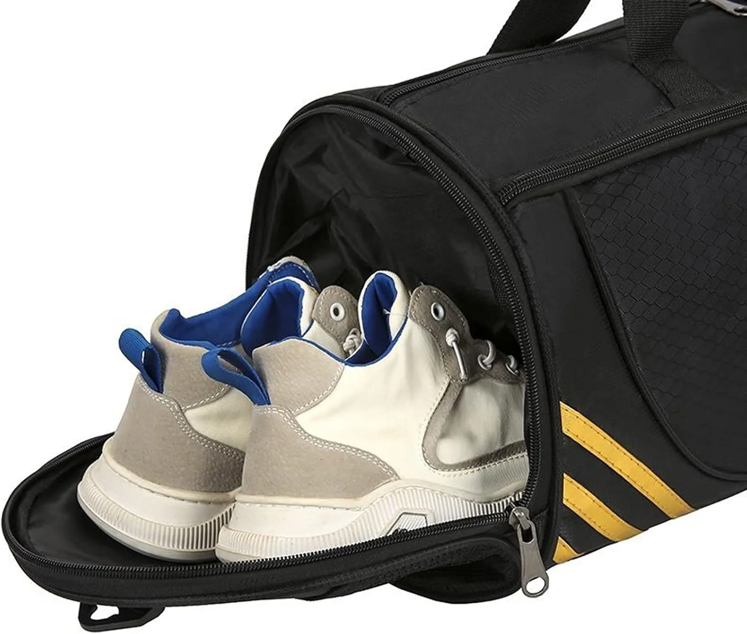Men Women Travel Large Capacity Fitness Durable Sports Bag Weekend Travel with Shoulder Handbag (B)