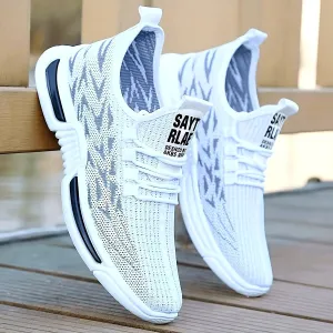 Men's Breathable Mesh Running Sneakers - Lightweight, Comfortable, and Stylish with Design for Casual, Outdoor,
