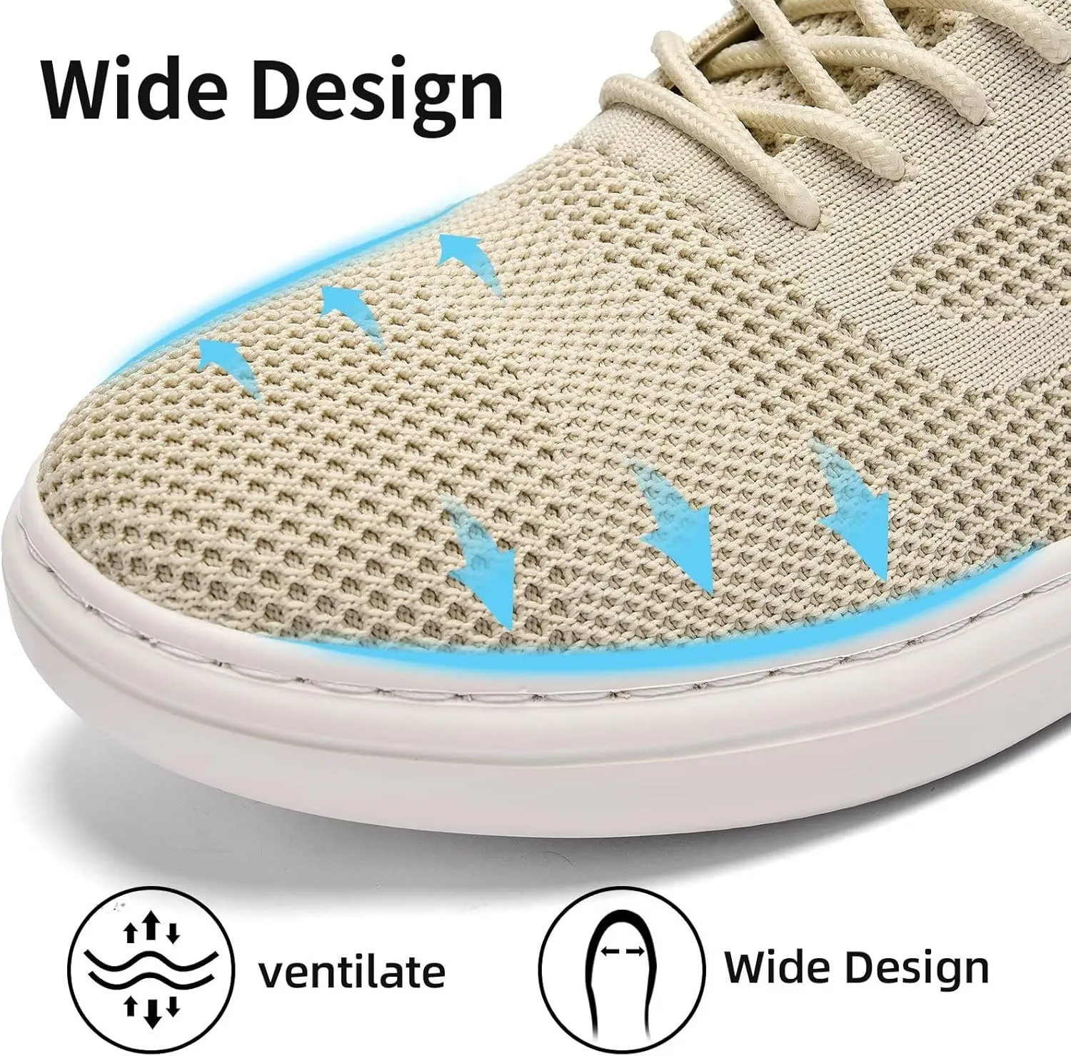 Mens Casual Dress Oxfords Shoes Wide Width Breathable Fashion SneakersLightweight Comfortable Mesh Walking Shoes