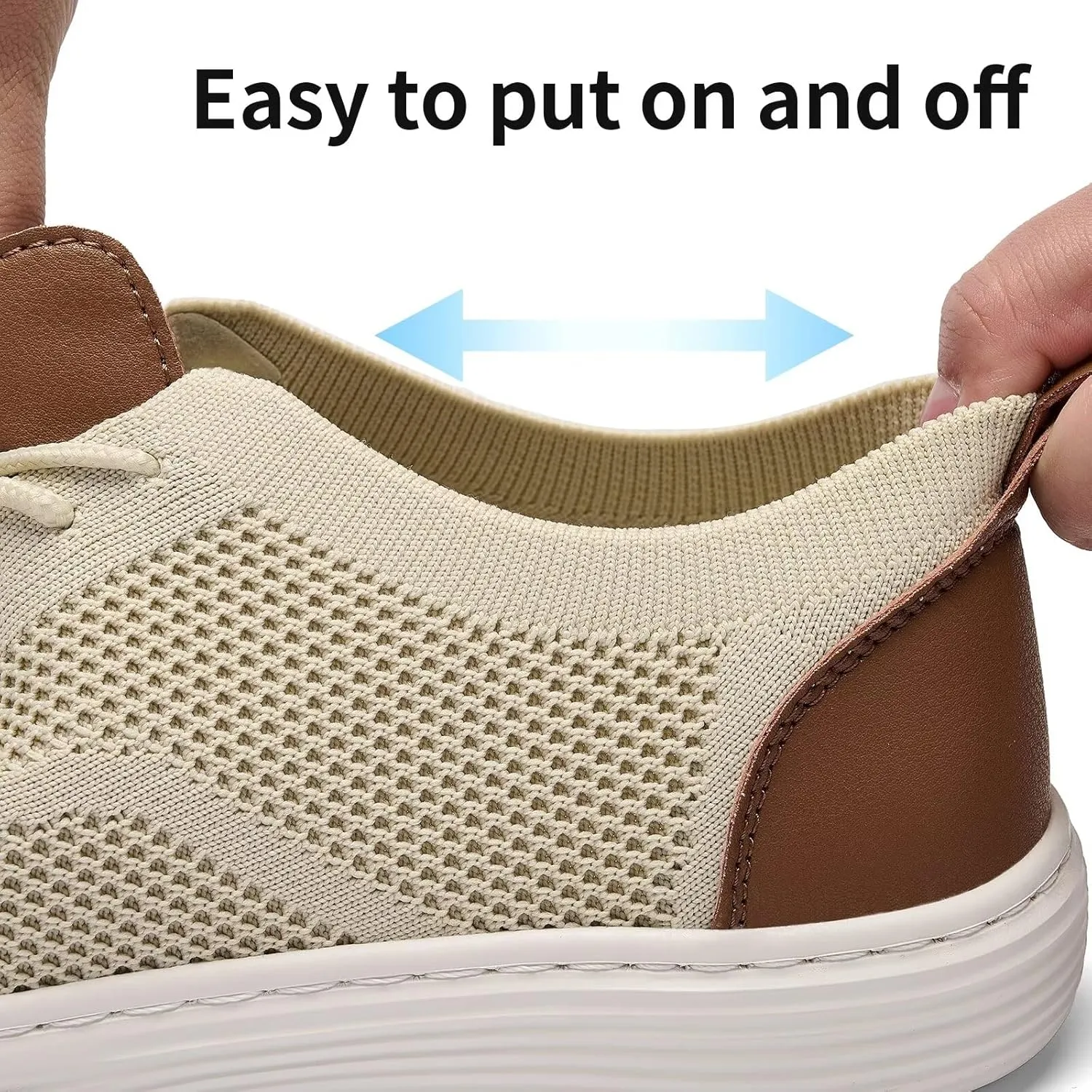 Mens Casual Dress Oxfords Shoes Wide Width Breathable Fashion SneakersLightweight Comfortable Mesh Walking Shoes