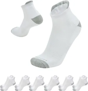 Men's Cushion Ankle Socks, 6 Pairs – Breathable, Moisture-Wicking, Comfortable Casual Socks