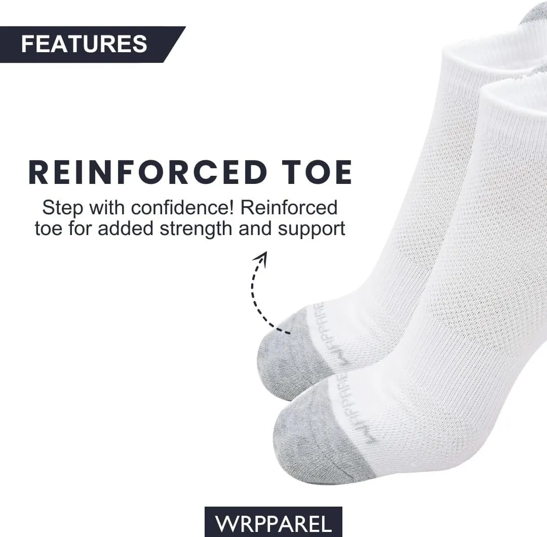 Men's Cushion Ankle Socks, 6 Pairs – Breathable, Moisture-Wicking, Comfortable Casual Socks