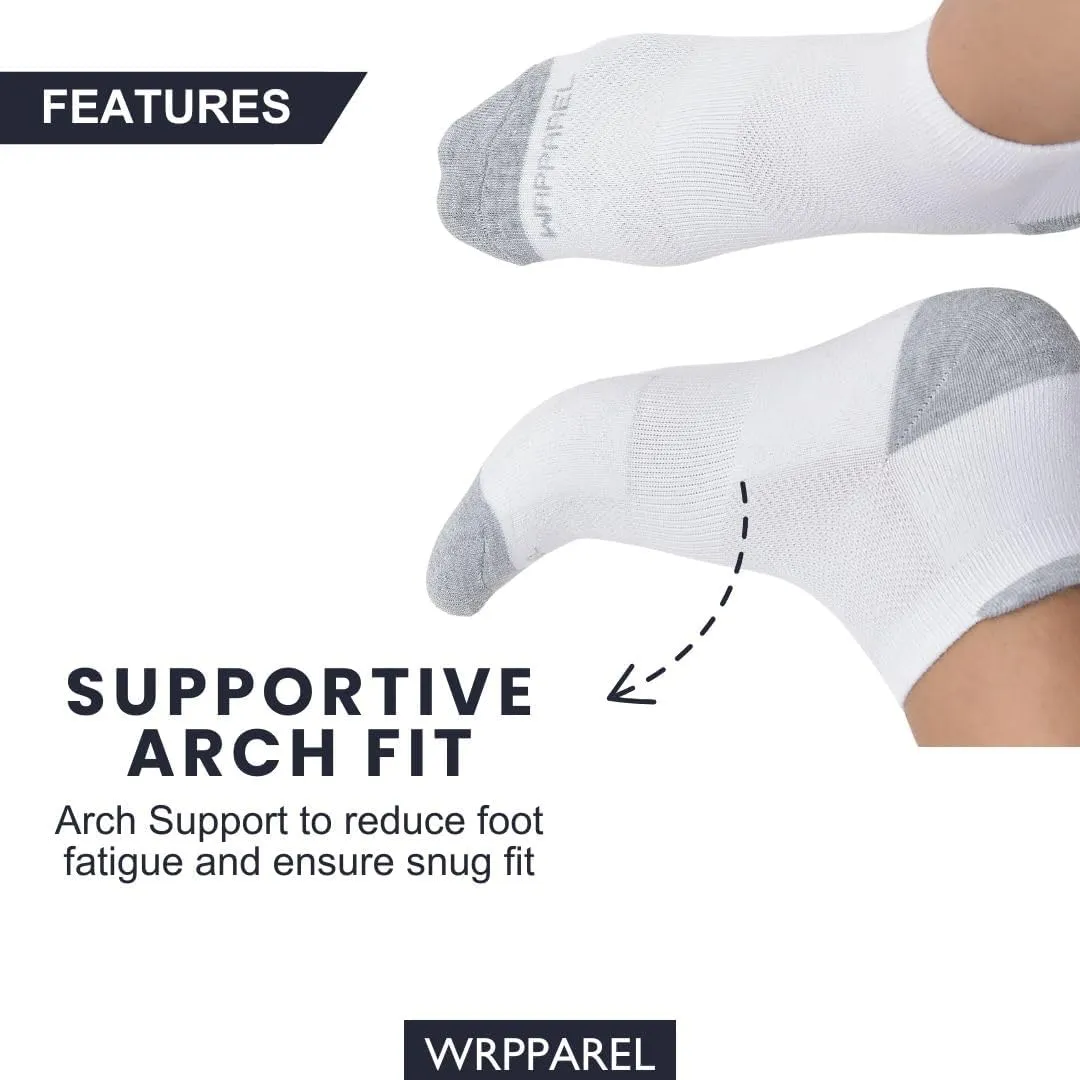 Men's Cushion Ankle Socks, 6 Pairs – Breathable, Moisture-Wicking, Comfortable Casual Socks