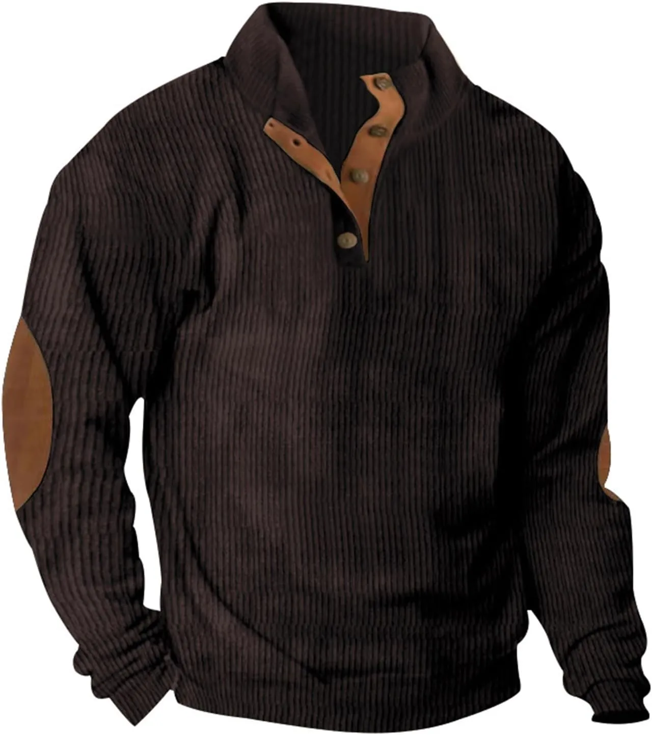 Men's Fashion Sweatshirt Casual Long Sleeve Standing Collar Sweater Lightweight Fall Winter Sweatshirts