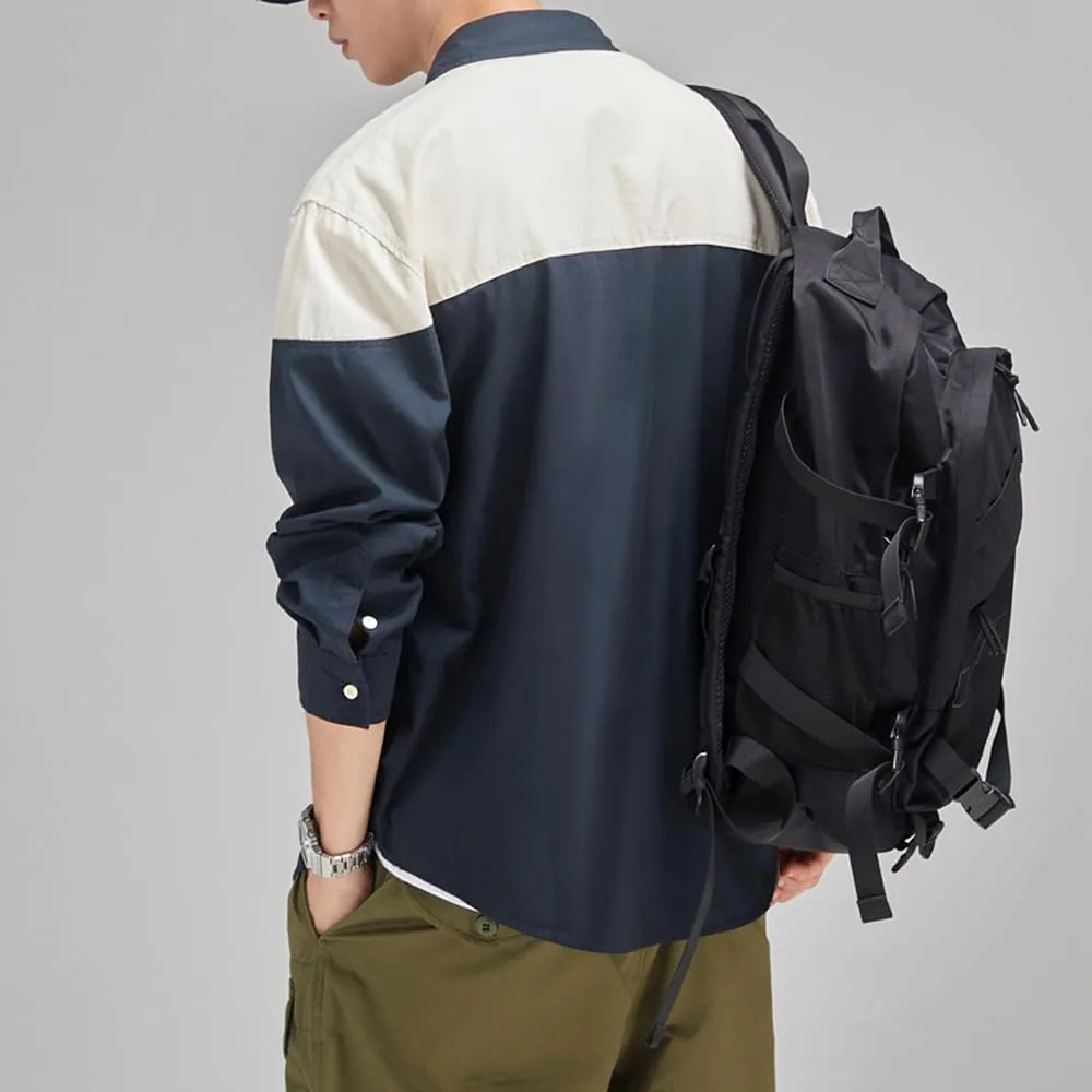 Men's Graphic Long Sleeves Shirts Breathable Cotton Relaxed Fit Casual Shirts