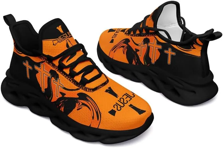 Mens Jesus Running Shoes Lightweight Casual Walking Sneakers Non Slip Gym Training Breathable Jogging Shoe for Women