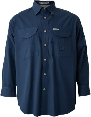 Men's Long Sleeve Fishing Button Down Shirt, Breathable Outdoors Casual Lightweight Shirt