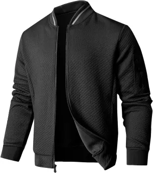 Mens Loose Fit Lightweight Jacket Casual Stylish bomber Jacket