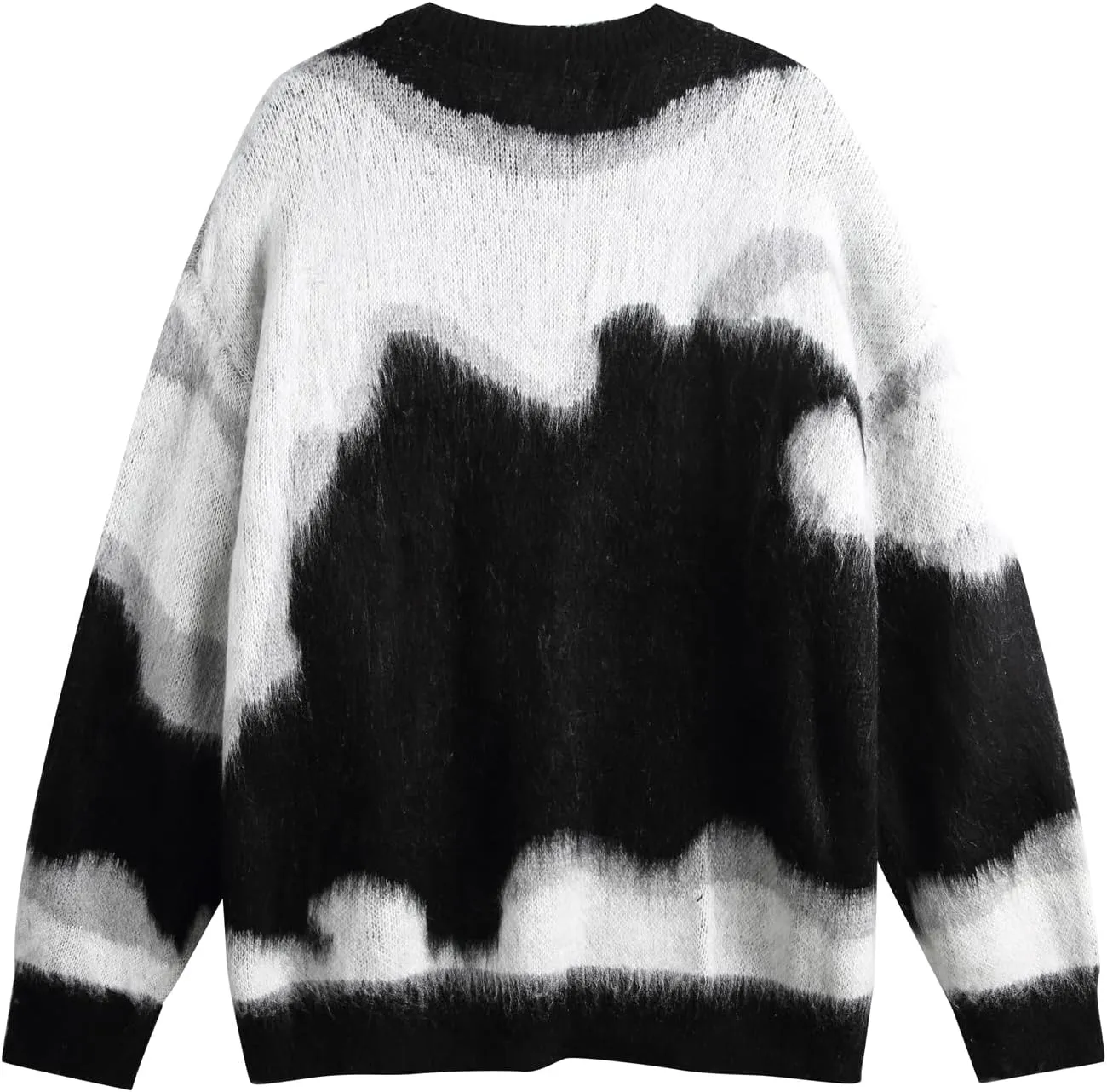 Men's Regular Fit Graffiti Sweaters Long Sleeves Soft Graphic Pullovers