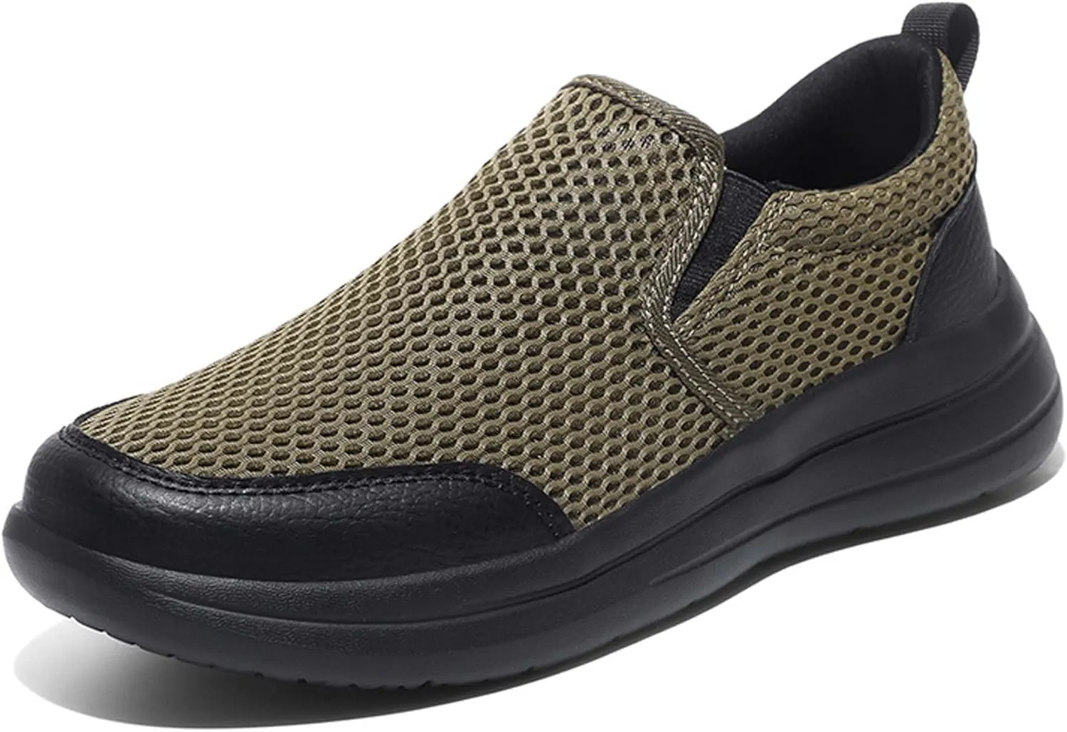 Men's Running Shoes Casual Walking Slip Tennis Sneakers Mesh Breathable Fitness Jogging Shoes Outdoor Summer Hollow Out Soft Bottom Casual Shoes