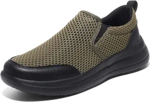 Men's Running Shoes Casual Walking Slip Tennis Sneakers Mesh Breathable Fitness Jogging Shoes Outdoor Summer Hollow Out Soft Bottom Casual Shoes