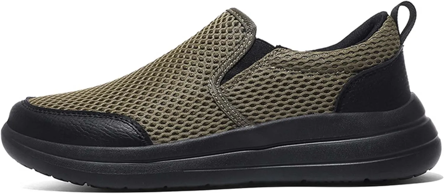 Men's Running Shoes Casual Walking Slip Tennis Sneakers Mesh Breathable Fitness Jogging Shoes Outdoor Summer Hollow Out Soft Bottom Casual Shoes