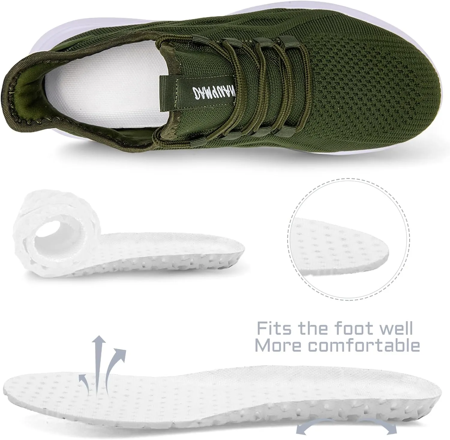 Mens Running Shoes Tennis Sneakers Walking Slip on Gym Workout Athletic Breathable Jogging Sport Casual Shoe