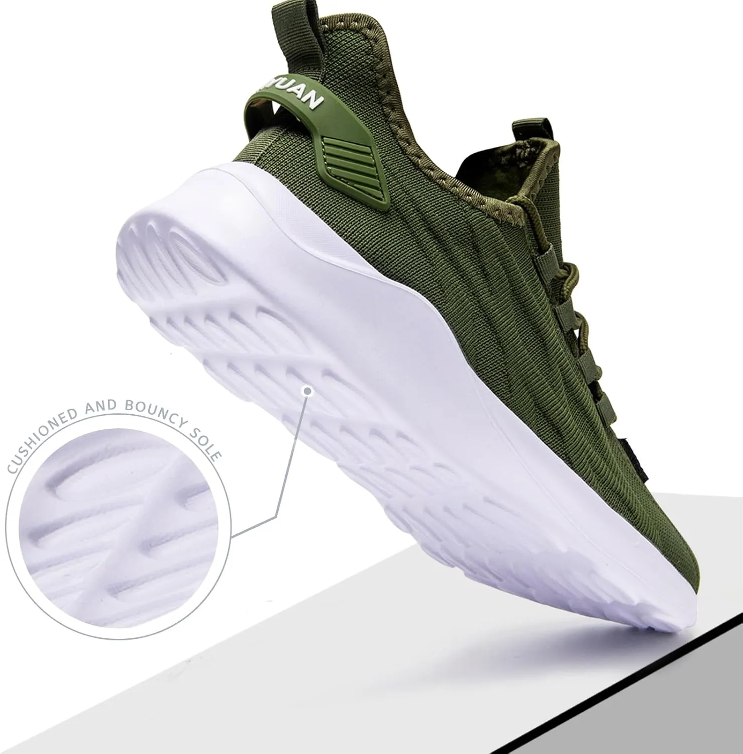 Mens Running Shoes Tennis Sneakers Walking Slip on Gym Workout Athletic Breathable Jogging Sport Casual Shoe