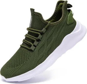 Mens Running Shoes Tennis Sneakers Walking Slip on Gym Workout Athletic Breathable Jogging Sport Casual Shoe