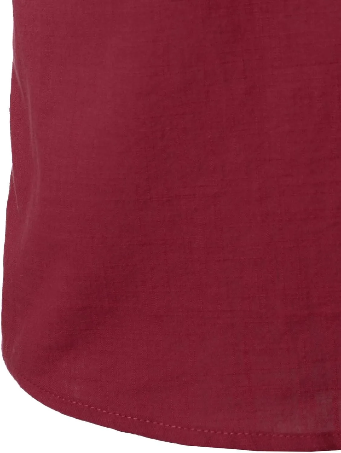 Men's Summer Lightweight Cotton Linen Shirts Casual Short Sleeve Breathable Banded Collar Henley for Beach Vacation