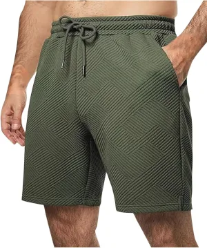 Men's Swim Trunks Quick Dry with Pockets Athletic Running Casual Elastic Breathable Activewear Beach Shorts
