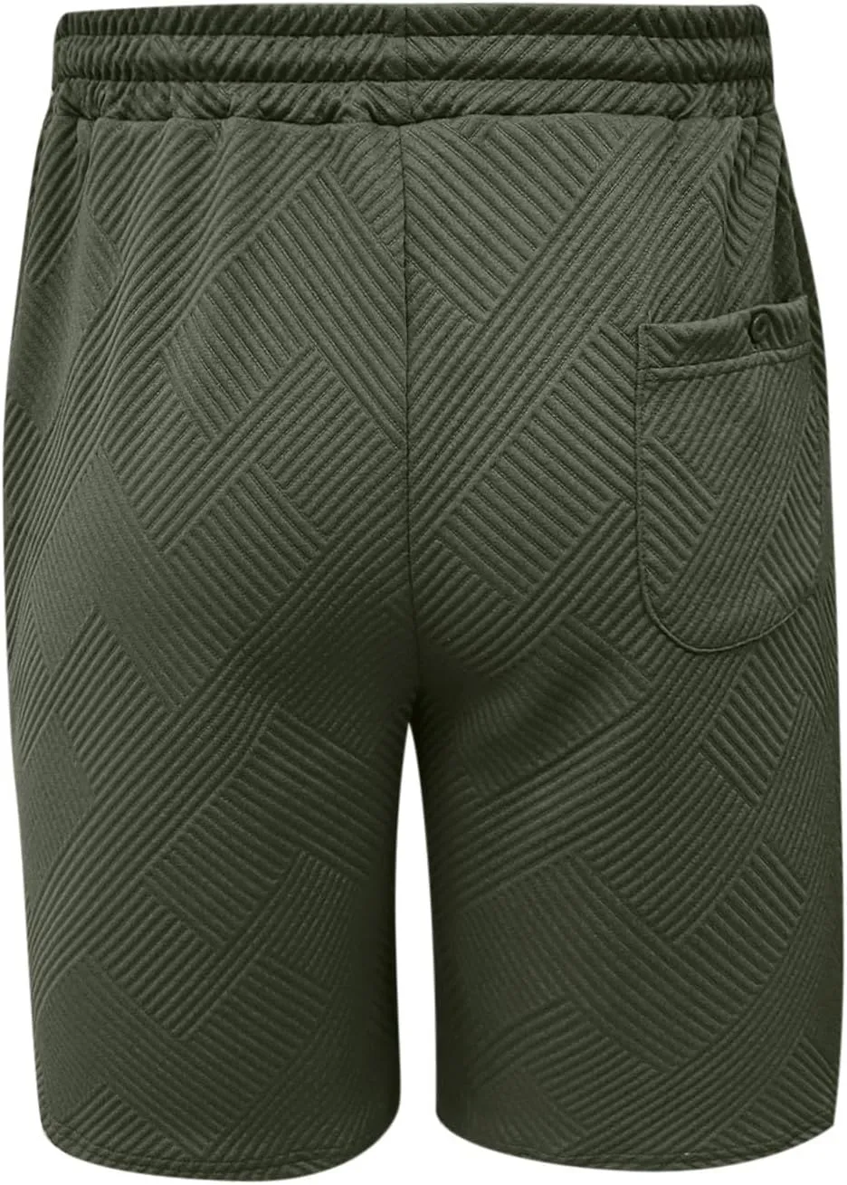 Men's Swim Trunks Quick Dry with Pockets Athletic Running Casual Elastic Breathable Activewear Beach Shorts