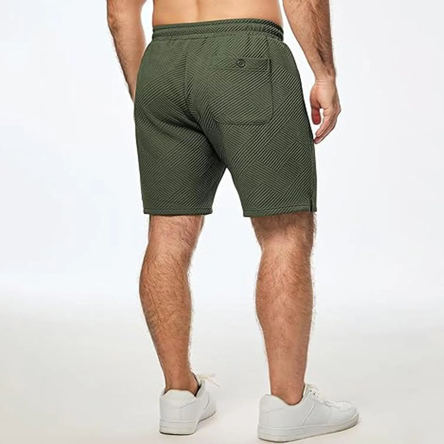 Men's Swim Trunks Quick Dry with Pockets Athletic Running Casual Elastic Breathable Activewear Beach Shorts