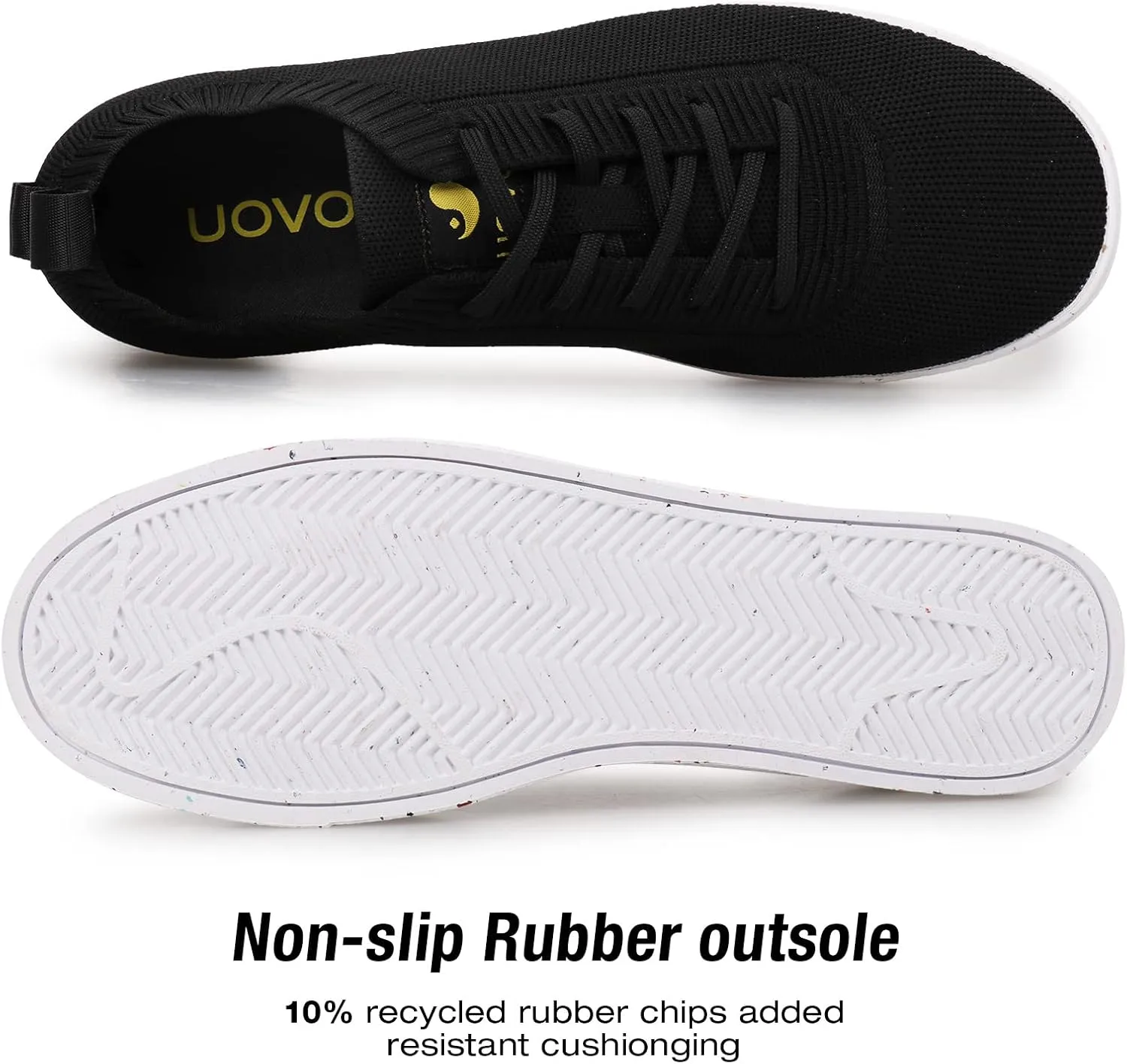 Men's Waterproof Casual Shoes Fashion Sneakers Mesh Knit Upper Breathable Comfort Athleisure Business Shoes for Male
