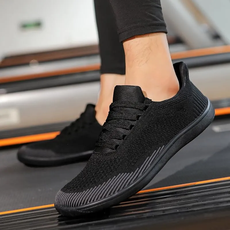 Men's Wide Toe Casual Mesh Sneakers, Barefoot Minimalist Flats, Plus Big Size, Breathable
