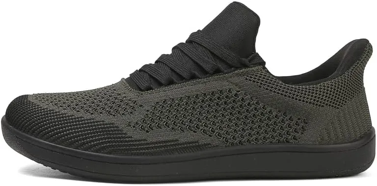 Men's Wide Toe Casual Mesh Sneakers, Barefoot Minimalist Flats, Plus Big Size, Breathable