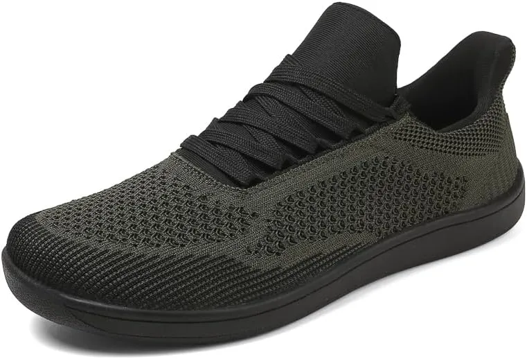 Men's Wide Toe Casual Mesh Sneakers, Barefoot Minimalist Flats, Plus Big Size, Breathable