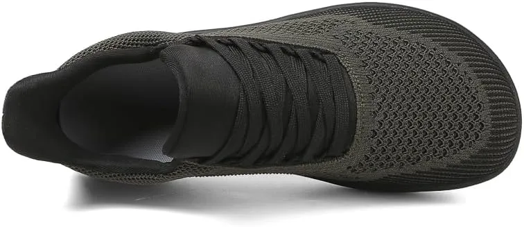 Men's Wide Toe Casual Mesh Sneakers, Barefoot Minimalist Flats, Plus Big Size, Breathable