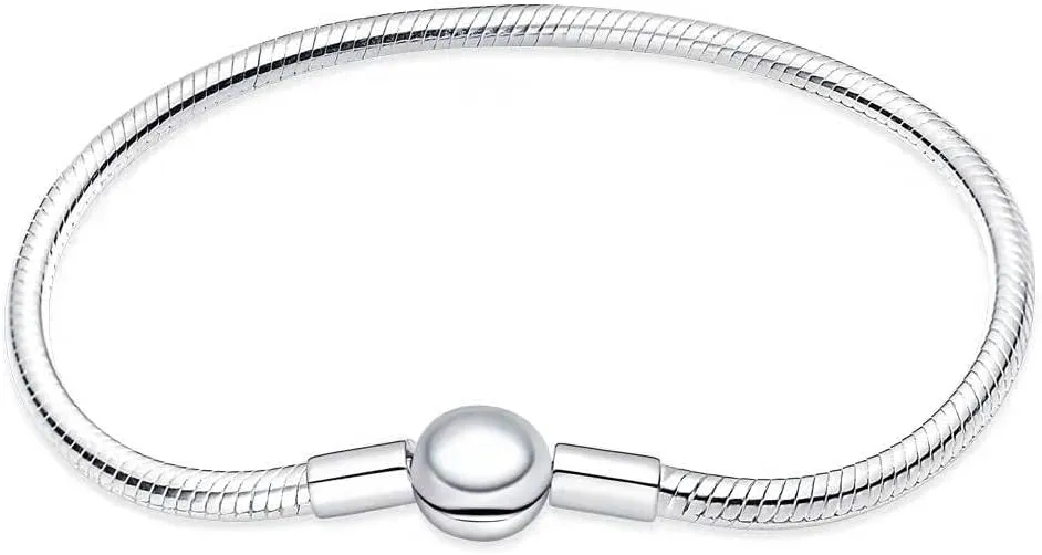 MICOO 925 Sterling Silver Snake Chain Butterfly Charms Bracelet, Evil Eye Bracelet with 5A Cubic Zirconia Bracelets for Women Birthday Gifts