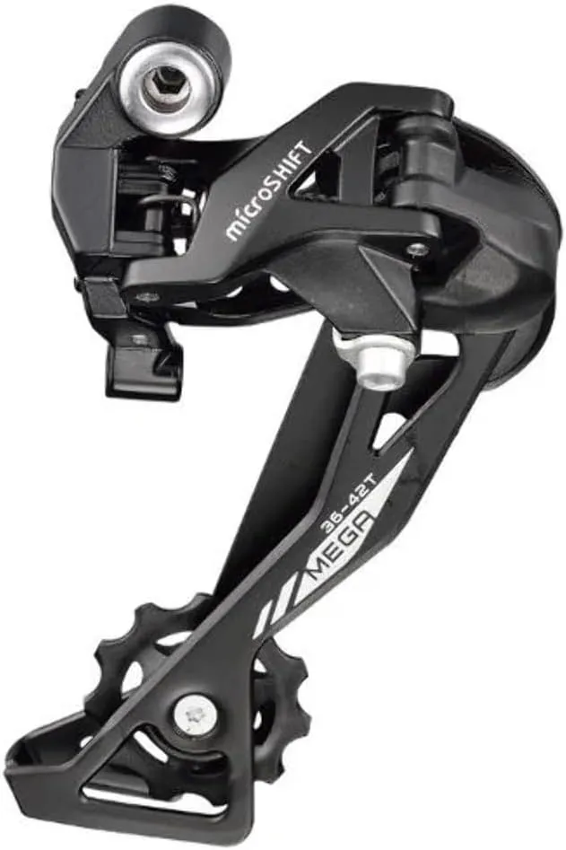 microSHIFT | XLE Rear Derailleur | 10 Speed | Long Cage | Black