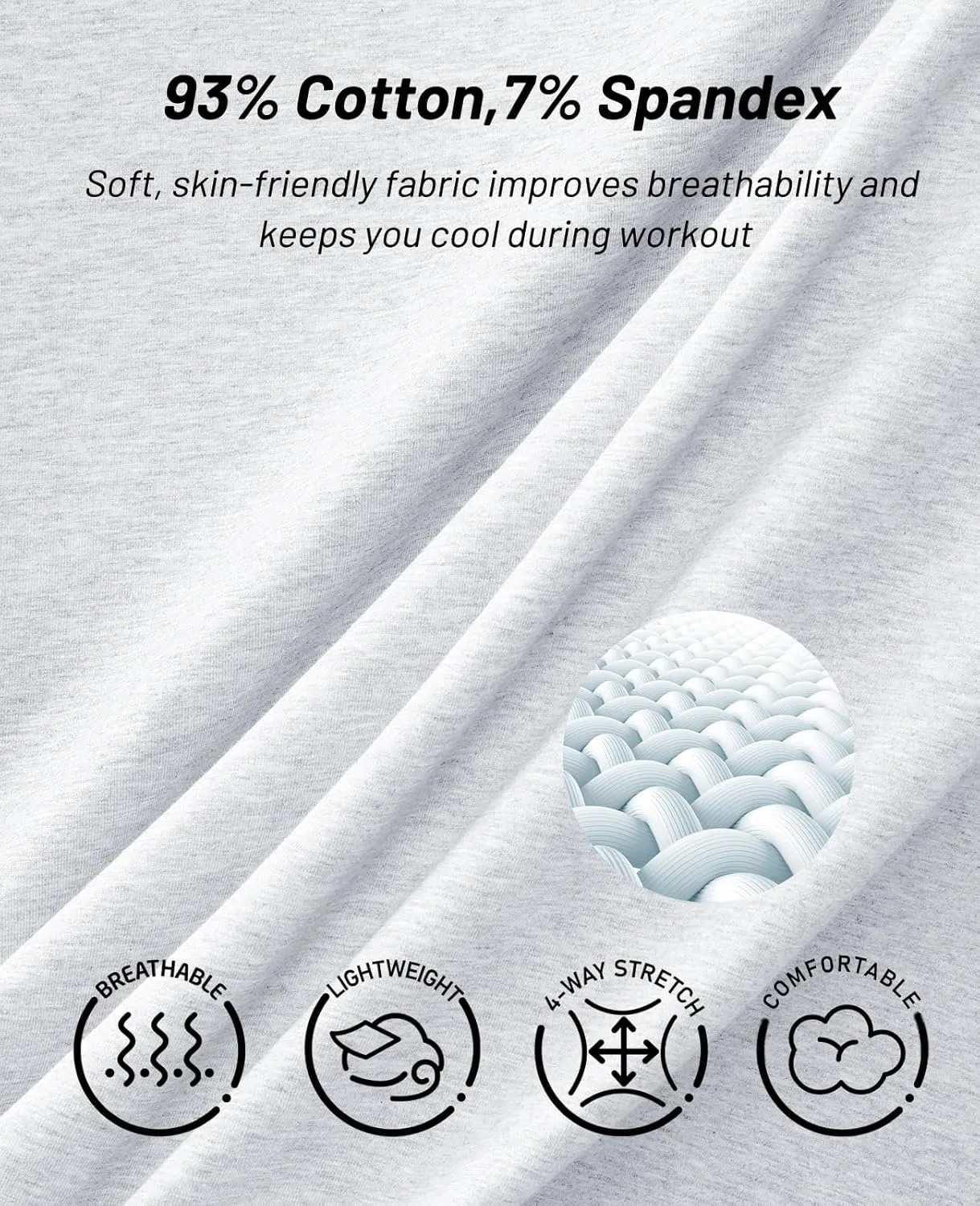 MIER Men's Tank Tops Cotton Sleeveless Muscle Shirts for Workout Running Athletic Gym Lounge Casual, Breathable