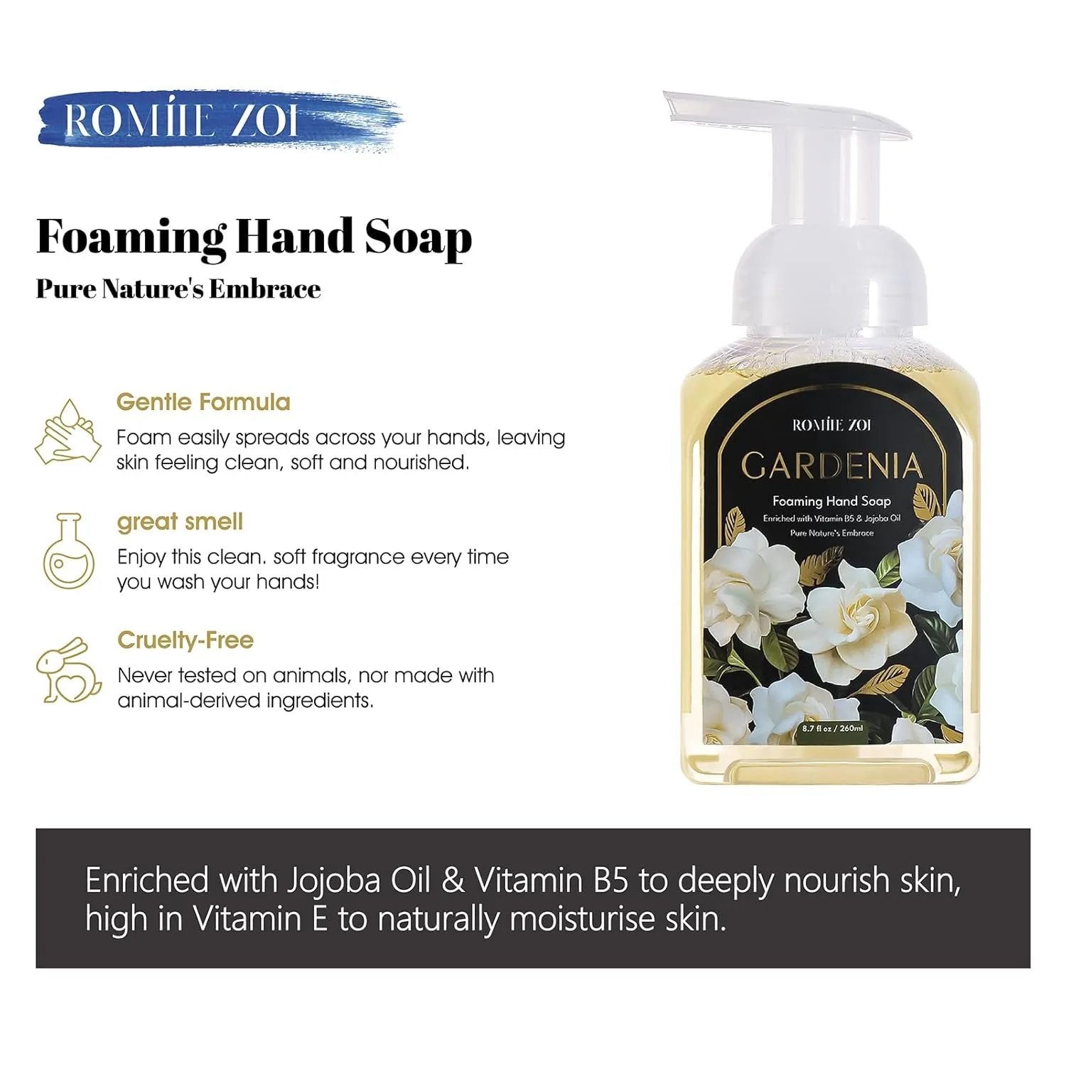 Mini Foaming Hand Soap - Pack of 3 - Orchid, Sweet Vanilla, Gardenia - 260 ML/ 8.7 FL. OZ Each