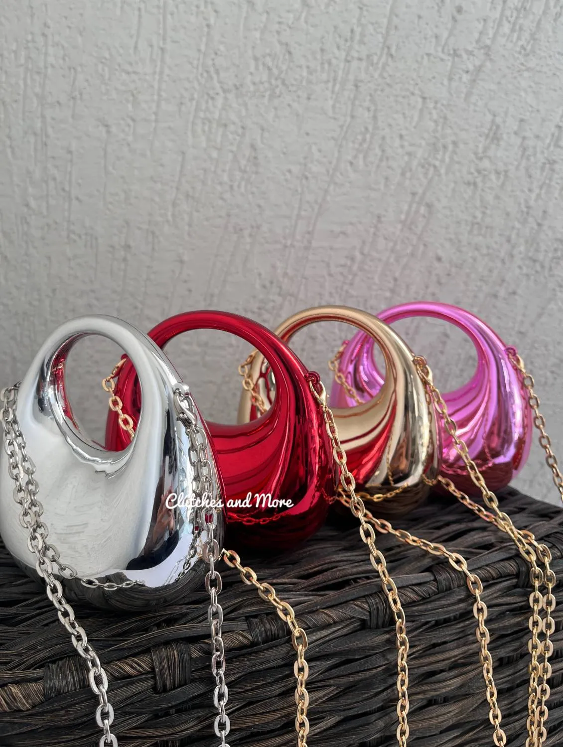 Mini Holographic Moon Bags