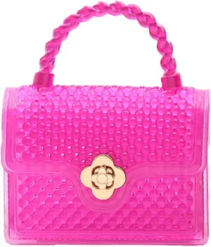 Mini Jelly Bag Fashion Candy Color Handbag with Chain Strap Pvc Shoulder Bags for Women Small Crossbody Bag