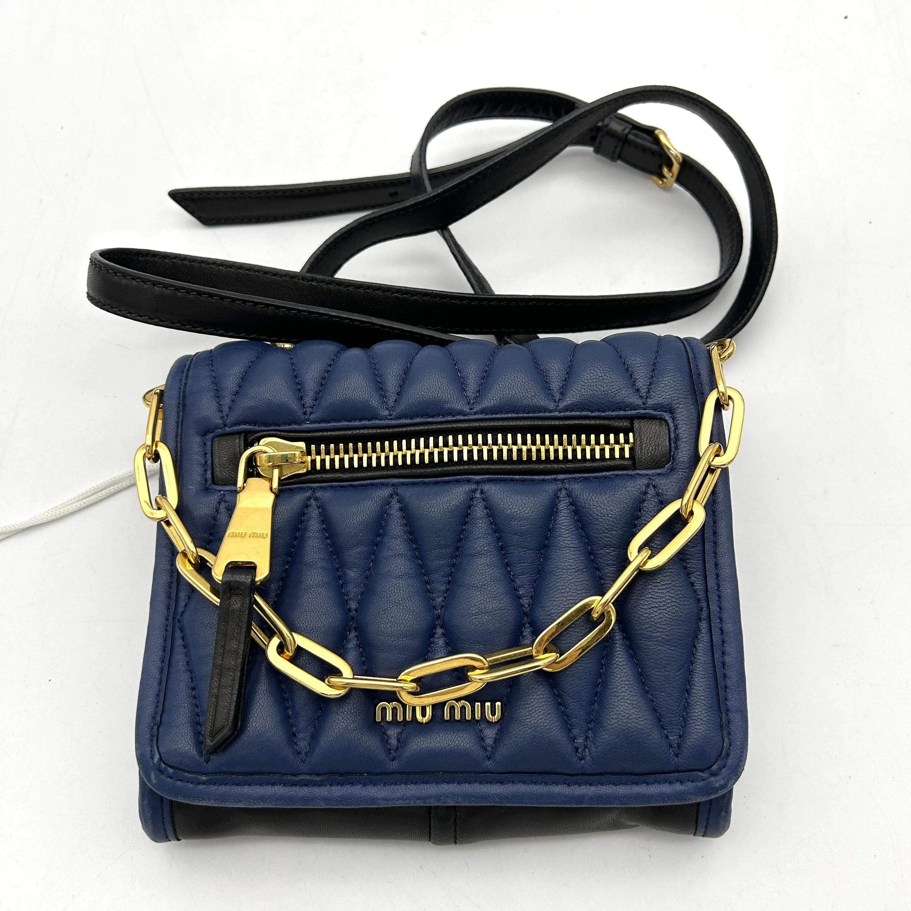 Miu Miu Multicolor Diamond Quilted Leather Flap Crossbody Bag Miu Miu LA8340