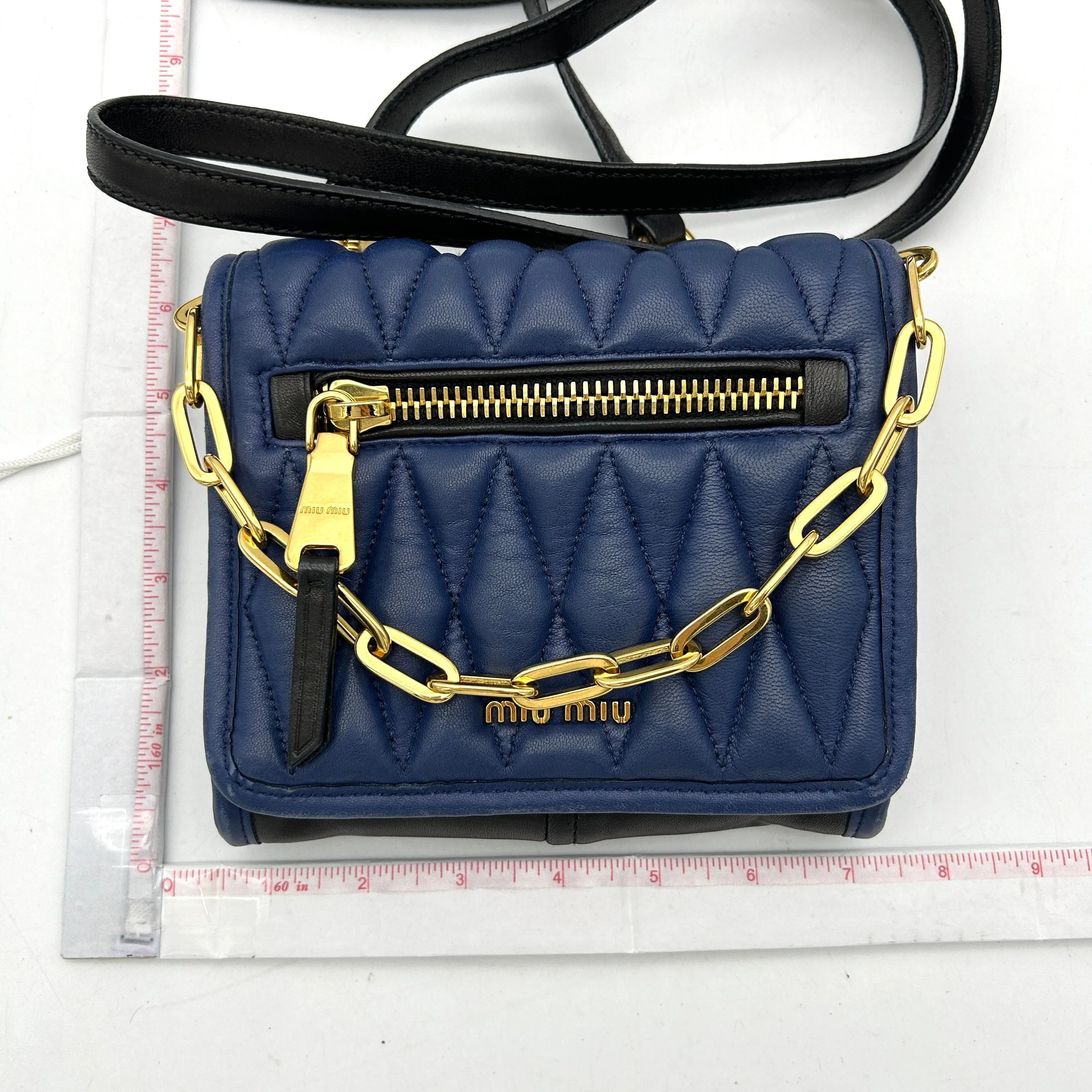 Miu Miu Multicolor Diamond Quilted Leather Flap Crossbody Bag Miu Miu LA8340