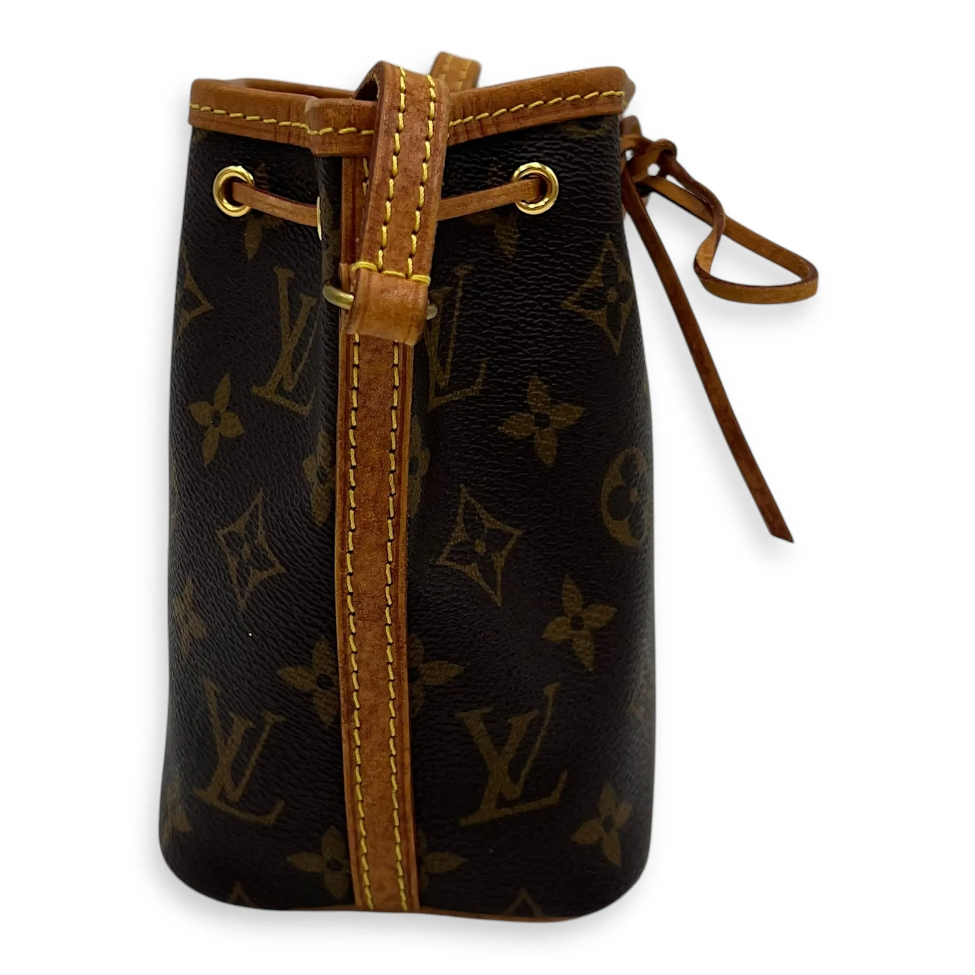 Monogram Nano Noe Nano Crossbody bag in Coated canvas, Gold Hardware