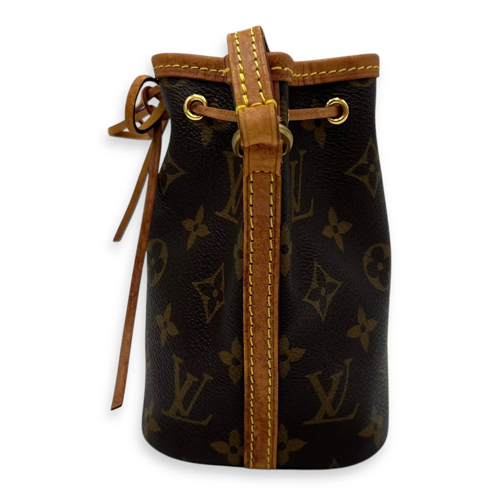 Monogram Nano Noe Nano Crossbody bag in Coated canvas, Gold Hardware
