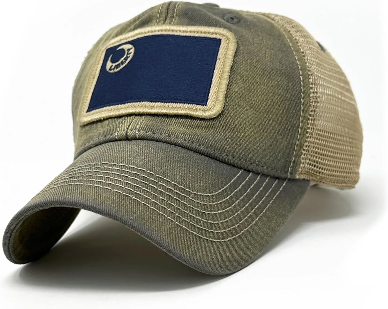 Moultrie Flag Patch Trucker Hat, Driftwood