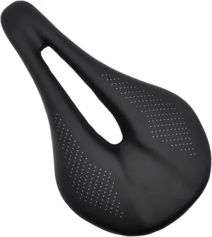 Mountain Road Bike Seat Saddle Leather Carbon Fiber Bike Seat Shock Absorbing Bike Saddle for Road and Mountain Bike