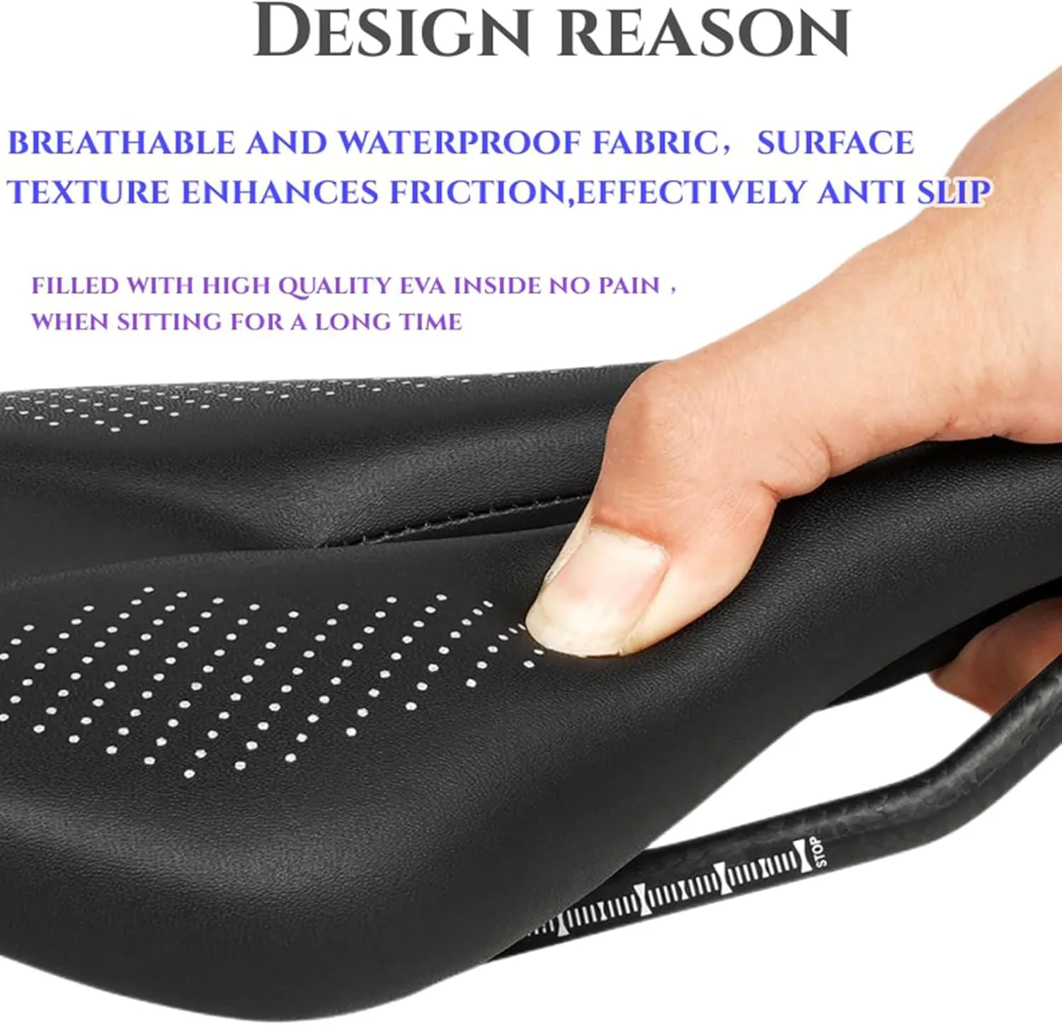 Mountain Road Bike Seat Saddle Leather Carbon Fiber Bike Seat Shock Absorbing Bike Saddle for Road and Mountain Bike