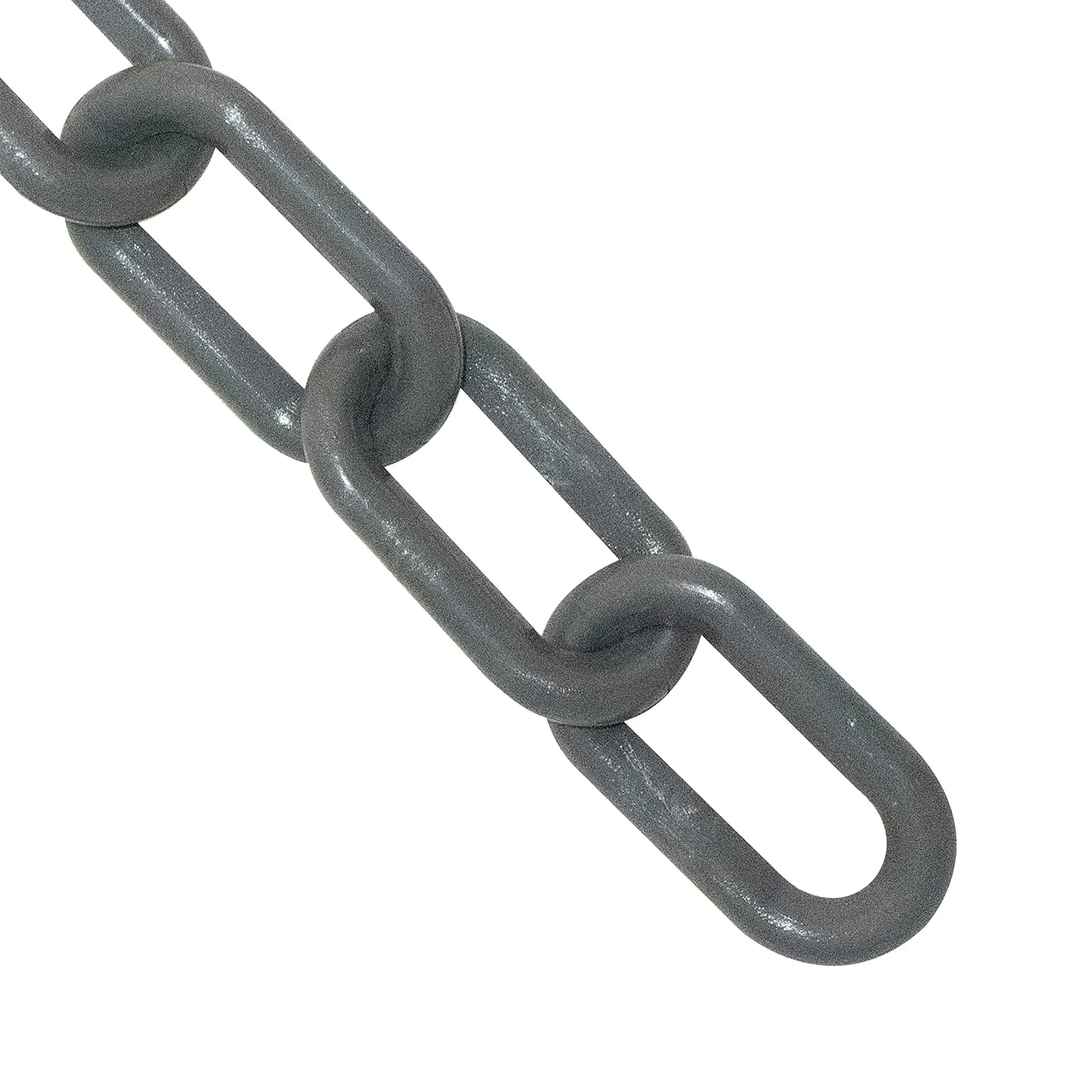 Mr. Chain Plastic Barrier Chain, Slate Gray, 3-Inch Link Diameter, 25-Foot Length (80057-25)