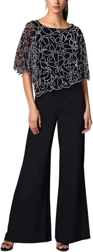 MSK Womens Embellished Jumpsuit