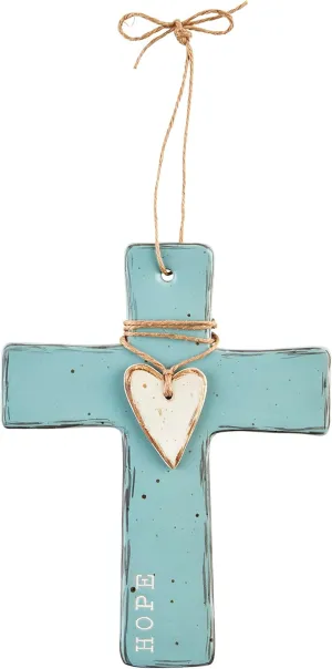 Mud Pie Heart Crosses, 5 1/2" x 5", Hope
